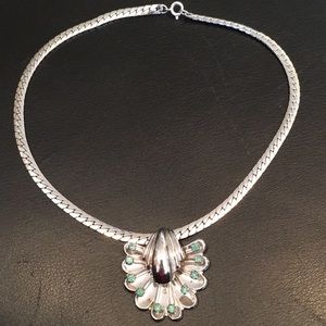 Vintage Silver Tone Chain Choker